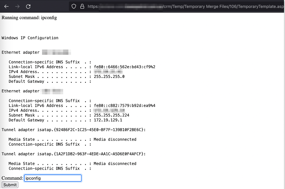 Create and Merge webshell